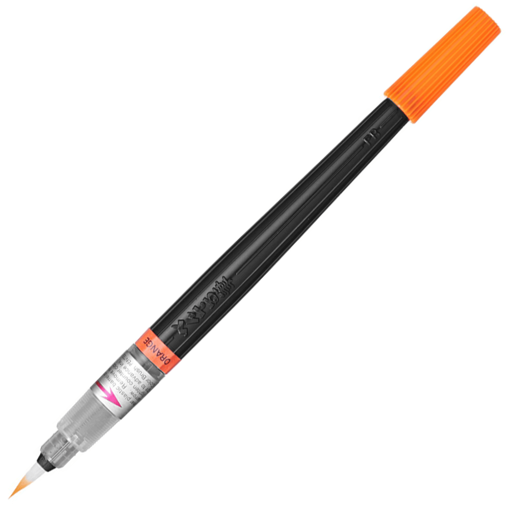 Caneta Pincel Aquarela Color Brush Pentel Orange 107